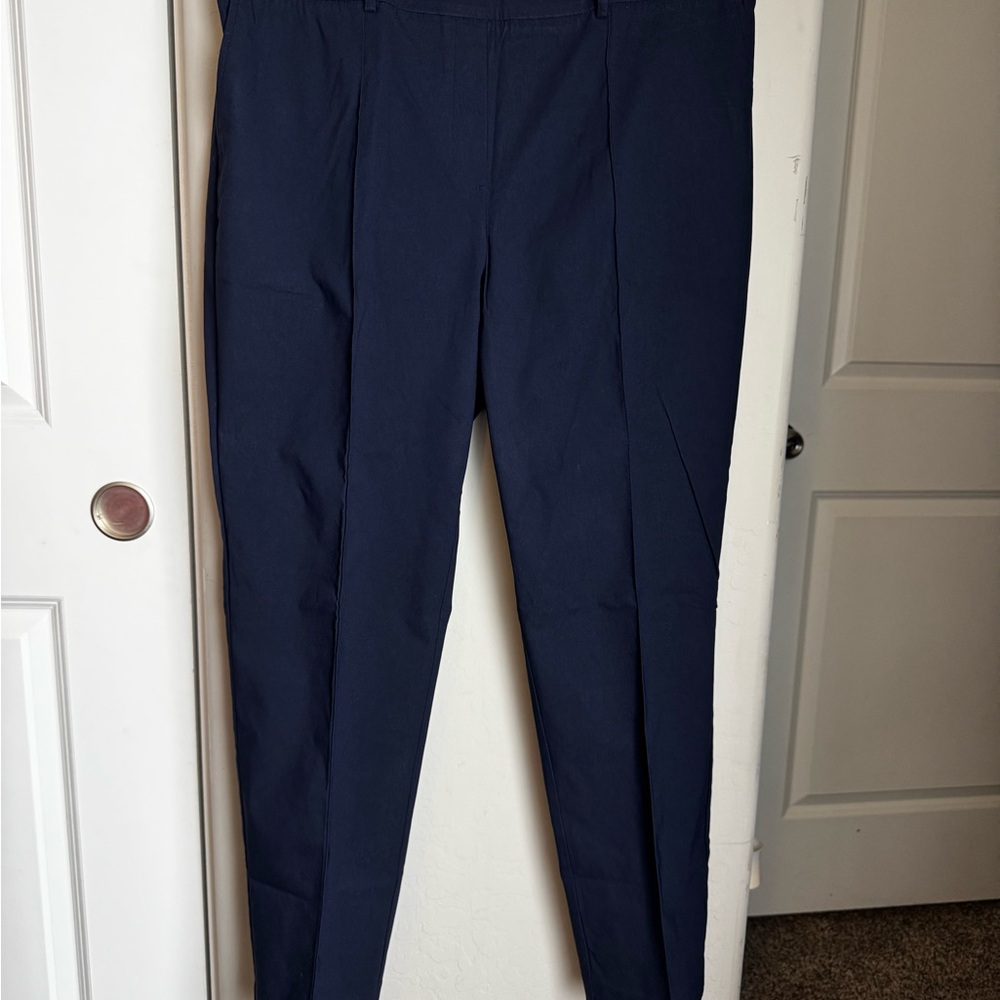 Hilary‎ Radley Women’s Navy Pull-On Tummy Control Work Pants, Size XL